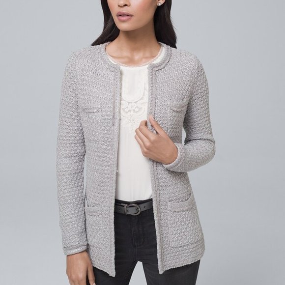 White House Black Market Sweaters - WHBM Sequin-Detail Cover-Up